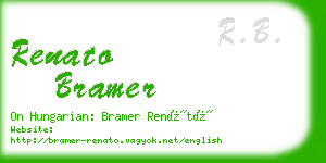 renato bramer business card